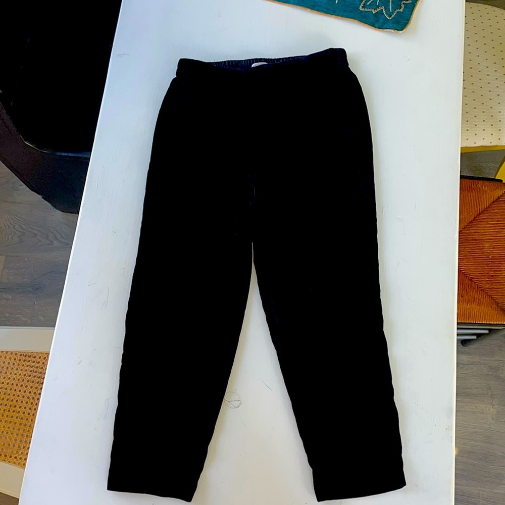 Black velvet ladies pants.